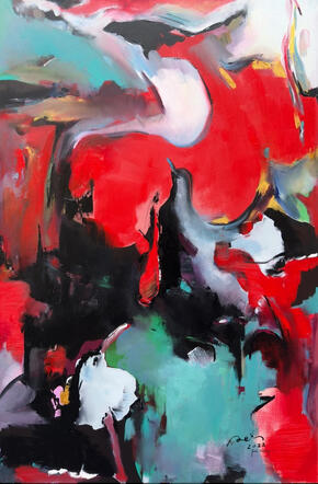 WANG, PEI Desire to Fly 90 cm x 60 cm Oil on Canvas